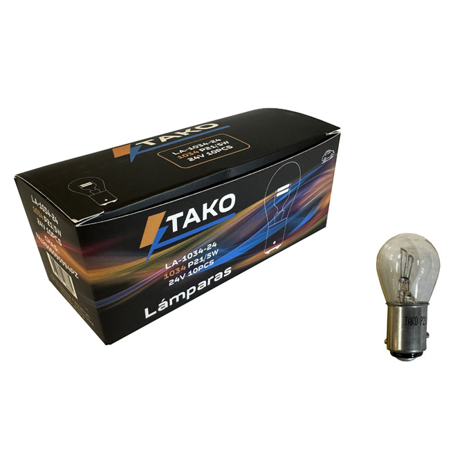 LAMPARA 1034 21/5W 24V  2 POLOS  - TAKO