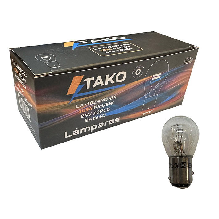 LAMPARA 1034 PATA DESPLAZADA `V`, 21/5W 24V - TAKO