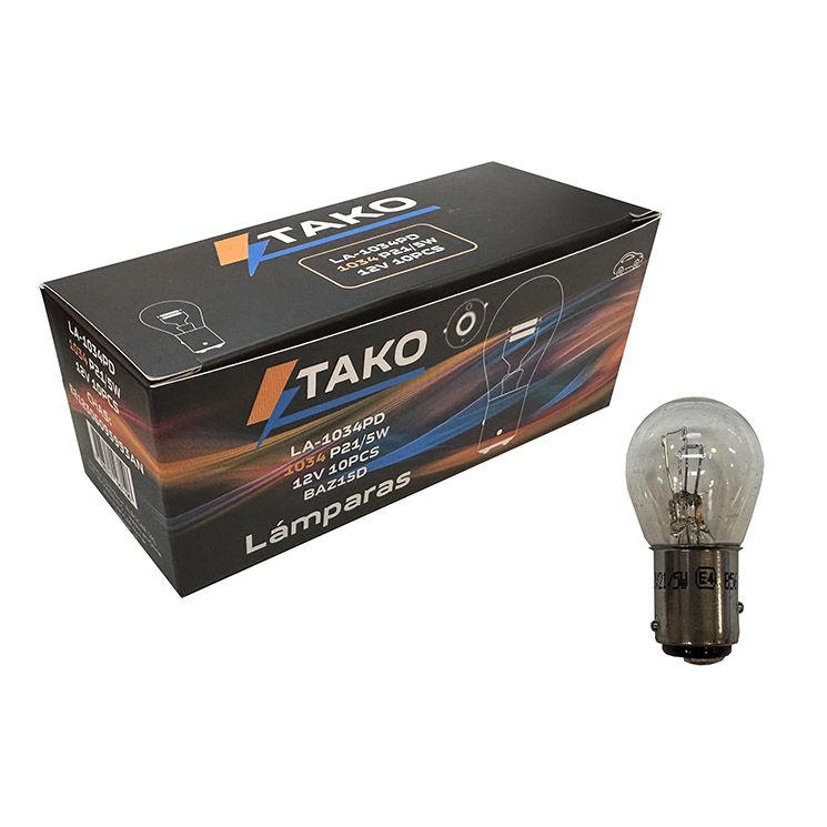 LAMPARA 1034 PATA DESPLAZADA `V`, 21/5W 12V - TAKO