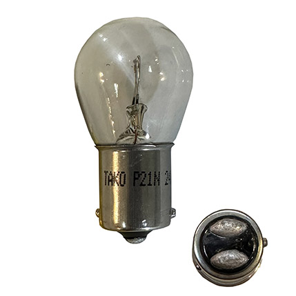 LAMPARA 1141 PATA DESPLAZADA `V`, 21W 12V - TAKO - 2