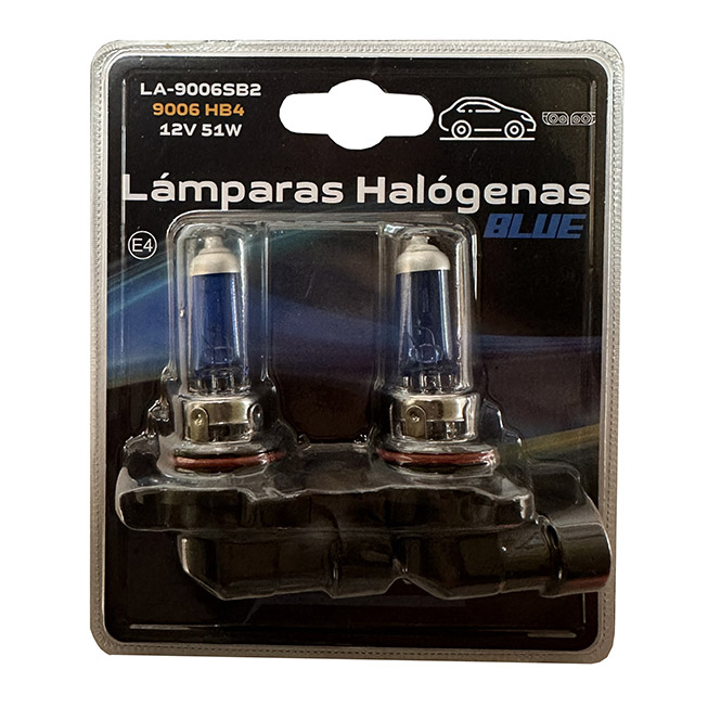 JGO. LAMPARA HB4 9006 51W 12V SUPER BLANCA, EN BLISTER - TAKO