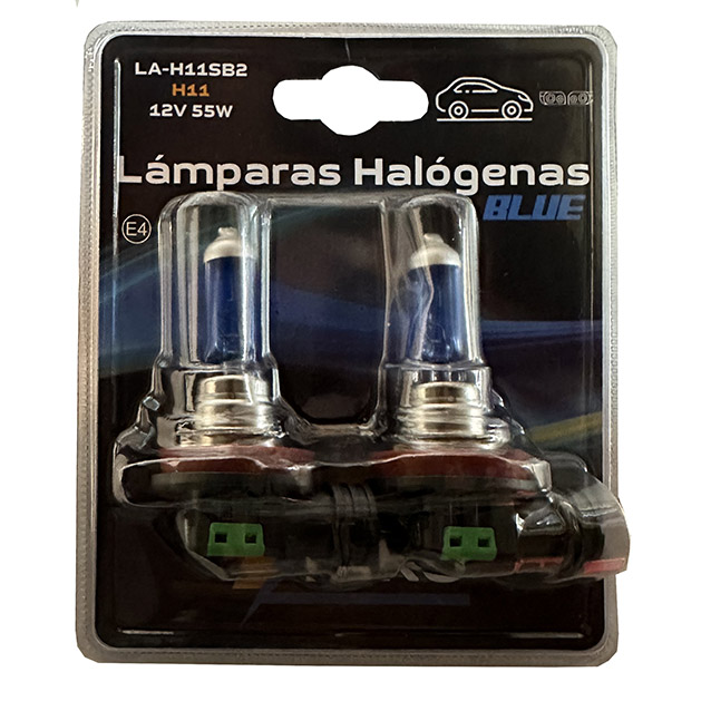JGO. LAMPARA H11 55W 12V SUPER BLANCA, EN BLISTER - TAKO