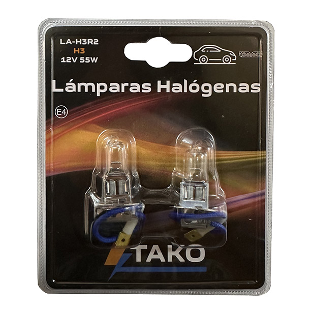 JGO. LAMPARA H3 55W 12V, EN BLISTER - TAKO