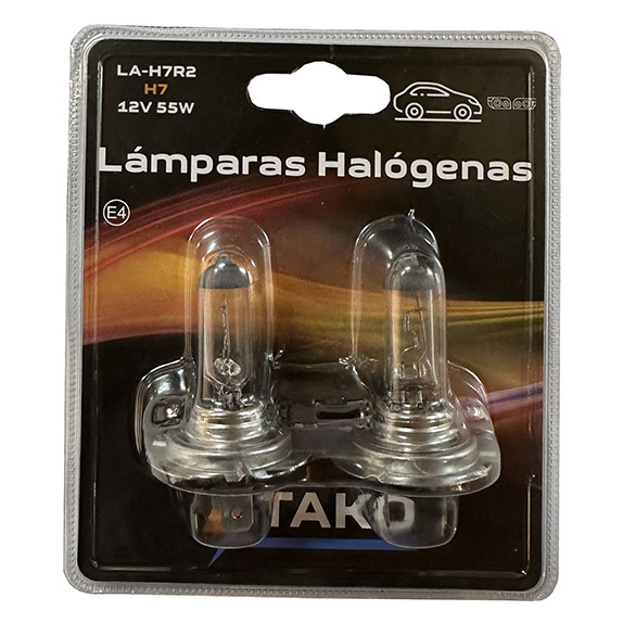 JGO. LAMPARA H7 55W 12V, EN BLISTER - TAKO