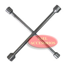 LLAVE CRUZ CROMADA, REFORZADA