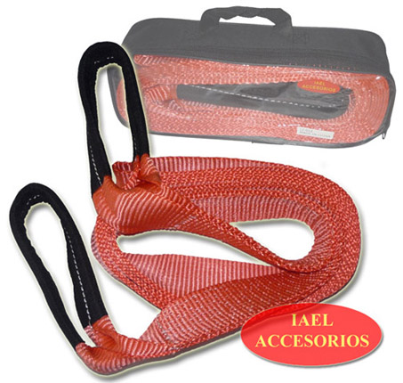 LINGA DE REMOLQUE CINTA PLANA 4X4, 7 TON, 3`X5MTS C/ESTUCHE