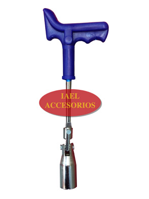 LLAVE SACA BUJIA REFORZADA ARTICULADA 16MM 5/8