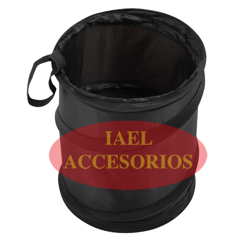 TACHO DE BASURA PLEGABLE, 21CM LARGO X 16 CM DIAMETRO, FACIL LIMPIEZA