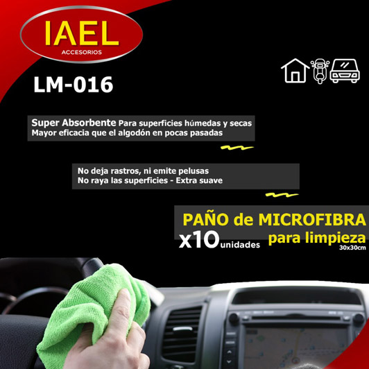 SET X10 PANO LIMPIEZA MICROFIBRA 30X30CM - 2