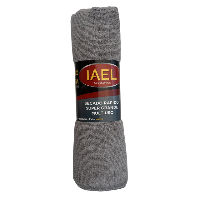 PAÑO DE LIMPIEZA MICROFIBRA TOALLA, SUPER GRANDE, 90X60CM, GRIS