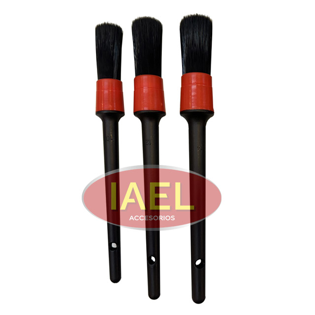 KIT BROCHAS, CEPILLOS Y PINCELES DETAILING X3PCS
