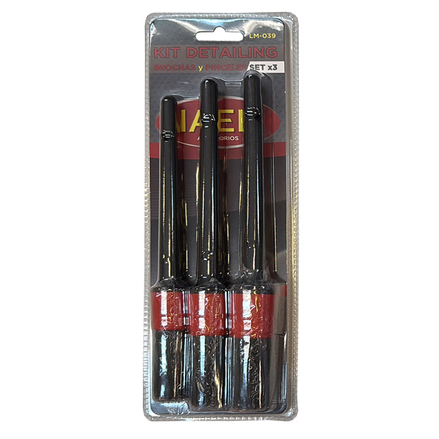 KIT BROCHAS, CEPILLOS Y PINCELES DETAILING X3PCS - 2