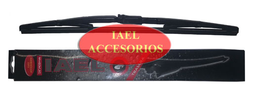ESCOBILLA TRASERA 16`, ADAPT VW-CHEVROLET-FIAT, HOMOLOGADA, IAEL