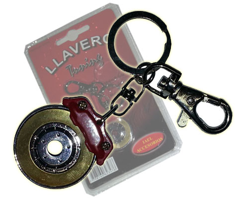 LLAVERO TUNING MOTIVO DISCO DE FRENO, METALICO