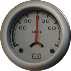 AMPERIMETRO, DEPORT, 52MM, FONDO GRIS