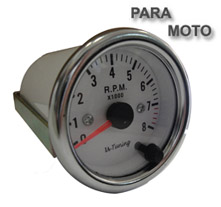 TACOMETRO PARA MOTO 52MM 7 COLORES 1-2 CIL