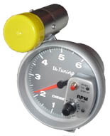 TACOMETRO 127MM PERFORMANCE DIESEL C/CANON FONDO GRIS CARC GRIS
