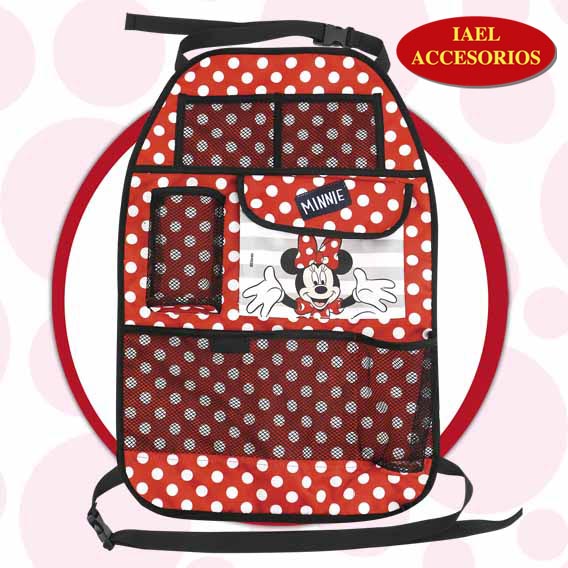 ORGANIZADOR DE RESPALDO DISNEY, 59X38.5CM, MINNIE, PORTA BOTELLAS, LIB