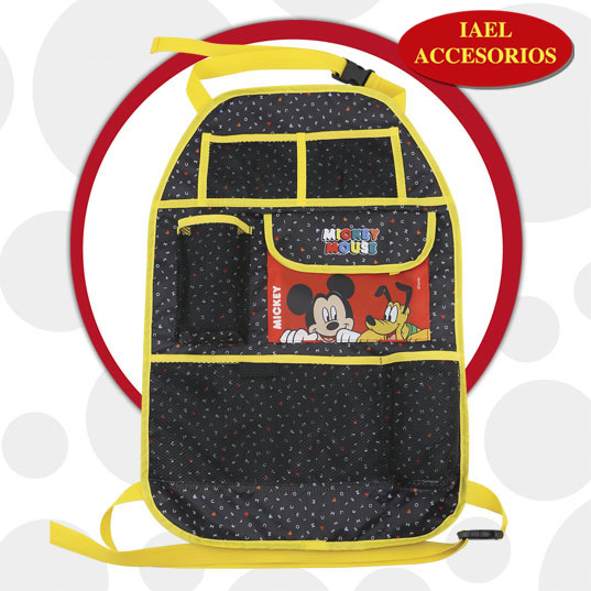 ORGANIZADOR DE RESPALDO DISNEY, 59X38.5CM, MICKEY, PORTA BOTELLAS, LIB