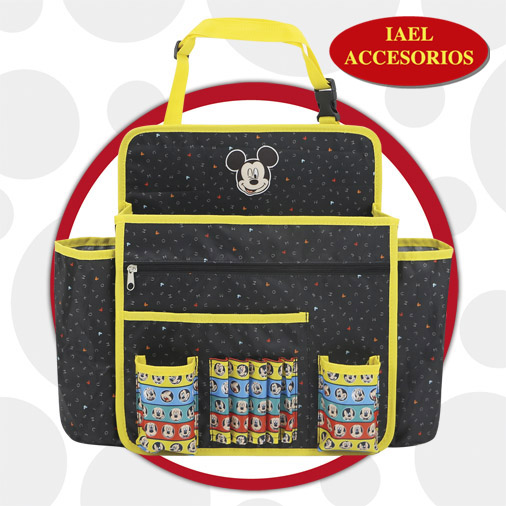 ORGANIZADOR DE RESPALDO DISNEY, 32X10X37CM, MICKEY, PORTA UTILES, CUAD