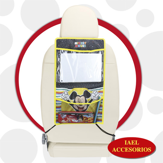 ORGANIZADOR DE RESPALDO DISNEY, 29.5X51.5CM, MICKEY, PORTA TABLET Y OB