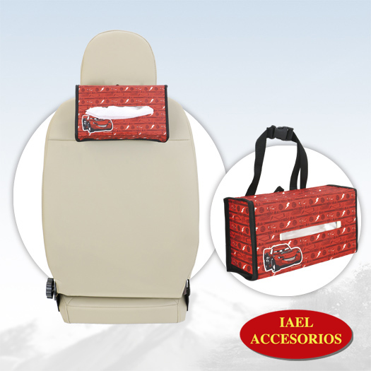 ORGANIZADOR PORTA PAÑUELOS TISSUE DISNEY, 25X10X13CM, CARS, IDEAL PARA