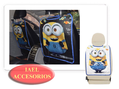 PROTECTOR DE RESPALDO PVC, 45X60CM, MINIONS
