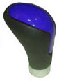 PERILLA T/PERA IMIT. CUERO NEGRO C/AZUL