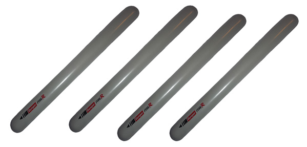 PROTECTOR DE PARAGOLPES PVC, GRIS X4 PIEZAS