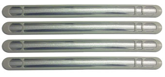 PROTECTOR DE PARAGOLPE PVC GRIS C/PLATA X4 UNID
