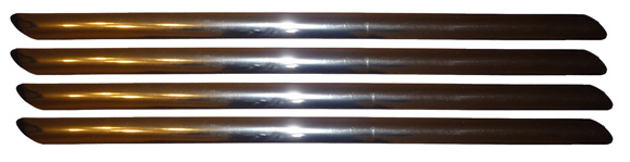 PROTECTOR DE PARAGOLPES, CROMADO X4 PIEZAS
