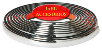 MOLDURA CROMADA P/PARAG Y DECO, ROLLO 5MTS. X 24MM