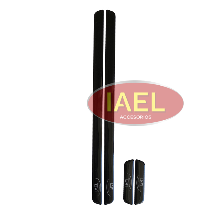 PROTECTOR DE PUERTA / PARAGOLPE ADHESIVO, NEGRO X4PCS - 2