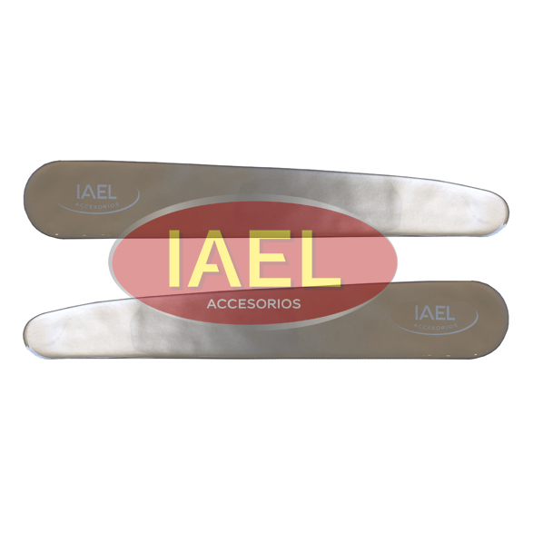 PROTECTOR DE PUERTA / PARAGOLPE ADHESIVO OVAL, GRIS X2PCS - 2
