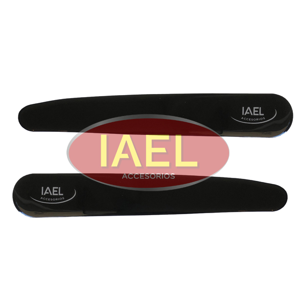 PROTECTOR DE PUERTA / PARAGOLPE ADHESIVO OVAL, NEGRO 2PCS - 2
