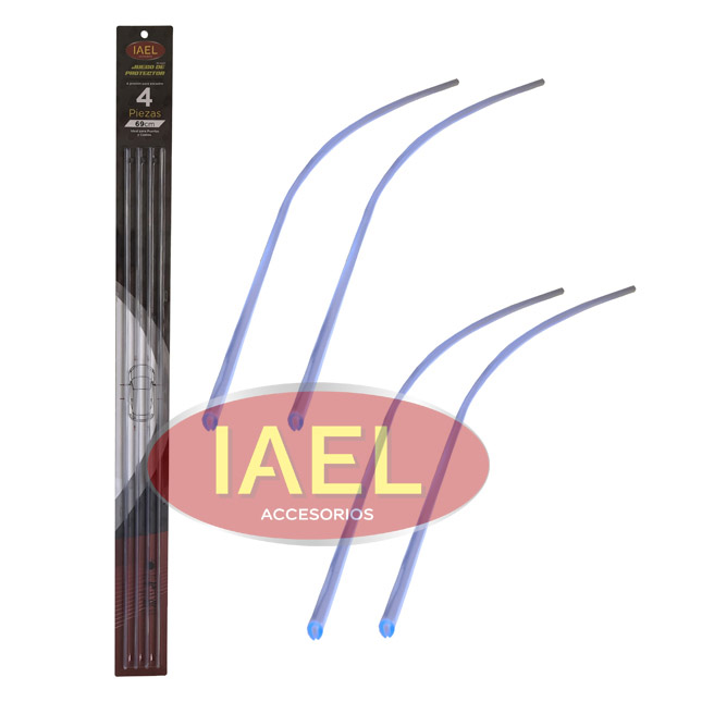 MOLDURA PROTECTORA DE PUERTA TRANSPARENTE, X4PCS, 69CM