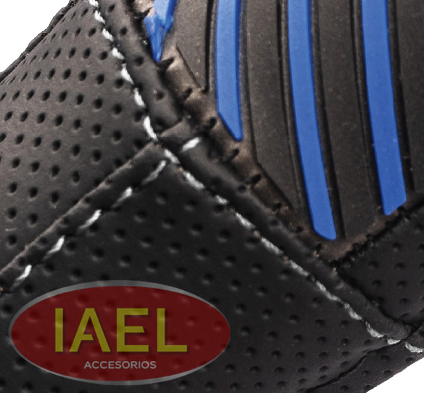 CUBRE VOLANTE 38CM NEGRO CON APLIQUE GOMA LINEAS Y COSTURA BLANCA - ORACLE RED BULL RACING - 2