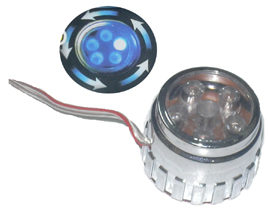 FARITO LUZ GIRATORIA 5 LED AZUL