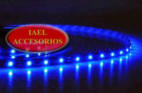 TIRA DE LED FLEXIBLE AZUL, 120CM 12V, CINTA DOBLE FAZ