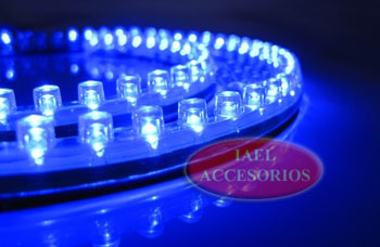 TIRA DE LED FLEX FRONTAL AZUL, 48CM 12V, SUPER POTENTE