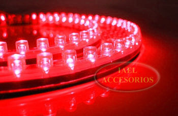 TIRA DE LED FLEX FRONTAL ROJA, 48CM 12V, SUPER POTENTE