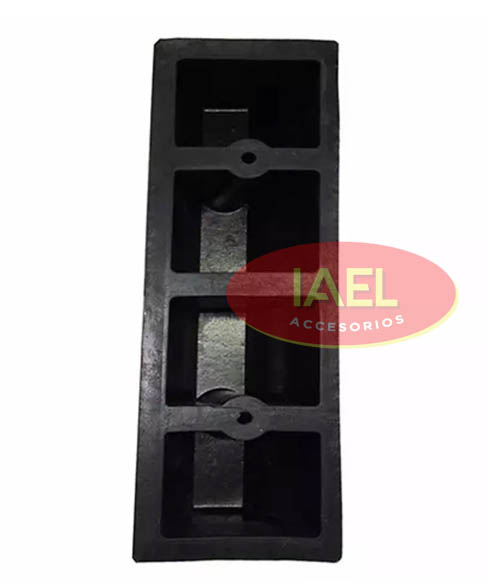 TOPE DE ESTACIONAMIENTO PARA PISO CON REFLECTIVO 50X15X10CM 3.6 KG - 2