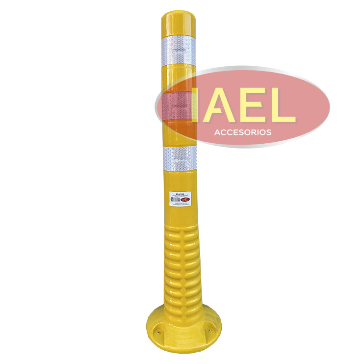 POSTE VIAL DELIMITADOR REFLECTIVO 75CM AMARILLO