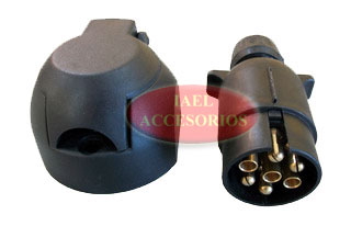 JGO. CONECTOR P/CABLE, 7 PUNTOS, PVC
