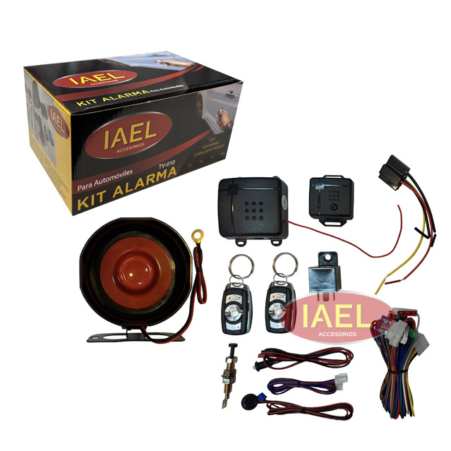 ALARMA PARA AUTO, CON CONTROL REMOTO, SIRENA Y VOLUMETRICO, COMPLETA PARA INSTALAR