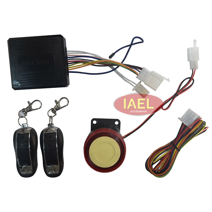 ALARMA PARA MOTO, CON CONTROL REMOTO, SIRENA, COMPLETA PARA INSTALAR - 2
