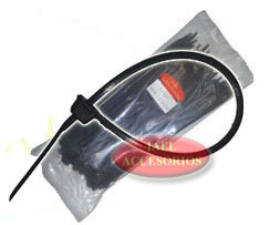 PRECINTOS PLASTICOS 200X4.8MM BOLSA X100 NEGRO