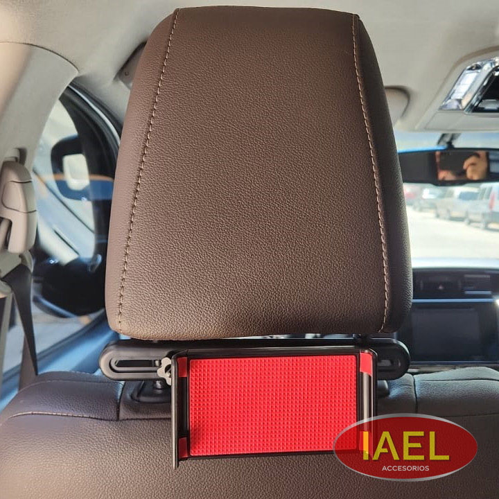 PORTA CELULAR Y TABLET REGULABLE, PARA AUTO APOYACABEZAS - 2