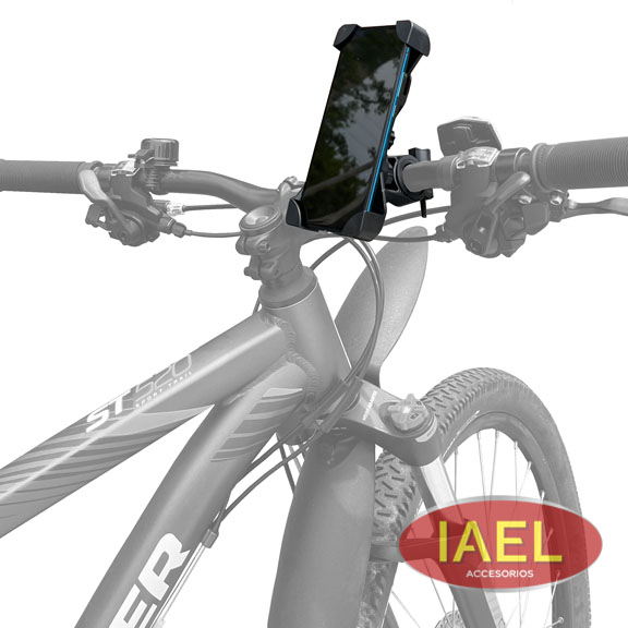 PORTA CELULAR PARA BICICLETA Y MOTO, REGULABLE, ANTIRROBO