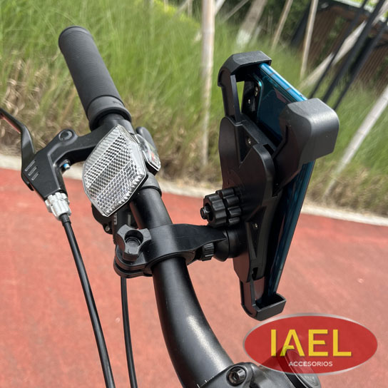 PORTA CELULAR PARA BICICLETA Y MOTO, REGULABLE, ANTIRROBO - 2